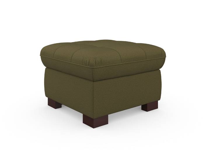 Hocker SIT & MORE Luxor , grün (olive), B:60cm H:41cm T:60cm, Luxus-Microfaser ALTARA NUBUCK (100% Polyester);Soft clean (98% Polyester, 2% Polyamid);Struktur fein (100% Polyester), Hocker, Hocker, auch erhältlich in dem besonders leicht mit Wasser zu reinigen