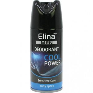 Elina-med Deodorant Men Bodyspray Cool Power, Spray, für Herren, 24h Schutz, ohne Aluminium, 150 ml