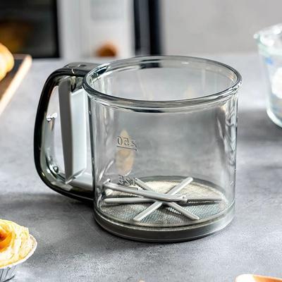 HOMEFISH Flour Sifter With Scale Semi Automatic 40 Mesh Cake Flour Sieve HOMEFISH Flour Sifter With Scale Semi Automatic 40 Mesh Cake Flour Sieve