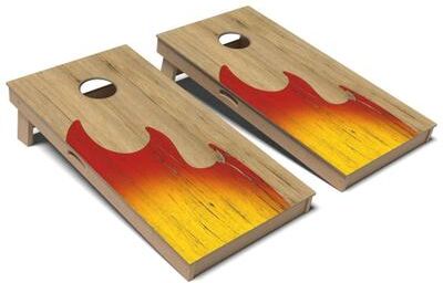 Skip's Garage Flame Surf Cornhole Board Set
