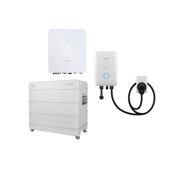 Sungrow 3-Phasen Lösung mit 10 kVA WR, EV Charger und 22,4 kWh Speicher