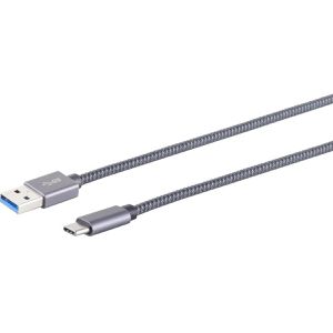 S-Conn USB-Kabel 13-38030 ProSeries, USB 3.1, 2 m, Anschlusskabel, A Stecker / C Stecker