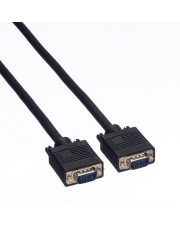 VALUE VGA-Kabel HD-15 M bis M 10 m Daumenschrauben Schwarz (11.99.5257)