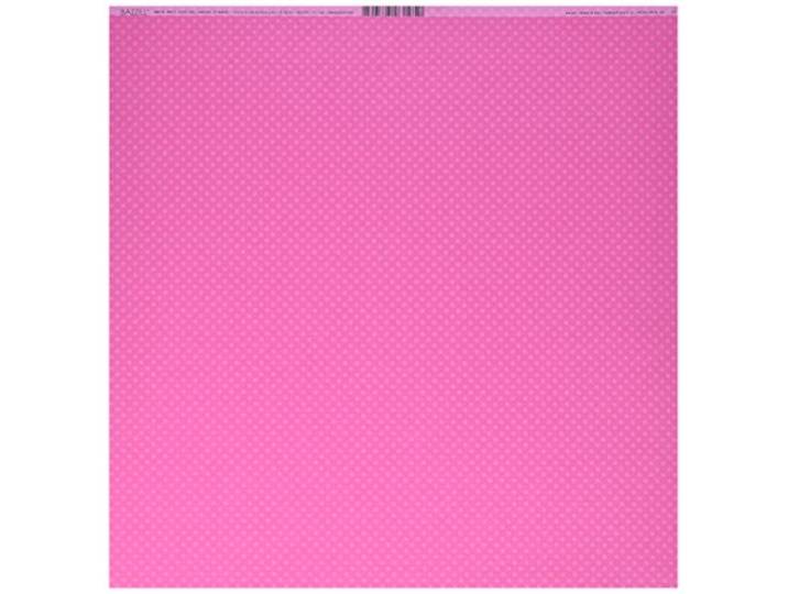 Bazzill Basics Paper 25 ScrapBooking Vellen Gestippeld Ballet, Roze