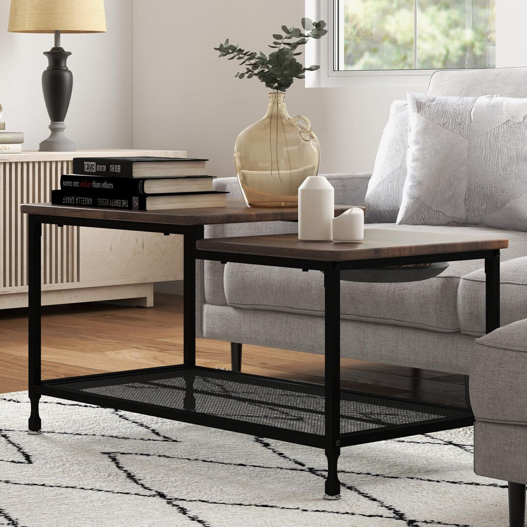 Rio Coffee Table Black/Black/Black 48cm H x 100cm W x 50cm D