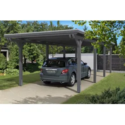 Skan Holz Emsland - Flachdach Carport Breite 354 cm Holzcarport