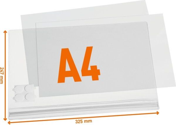 Durable Vandtæt Infolomme   A4   Selvklæb   5 Stk.