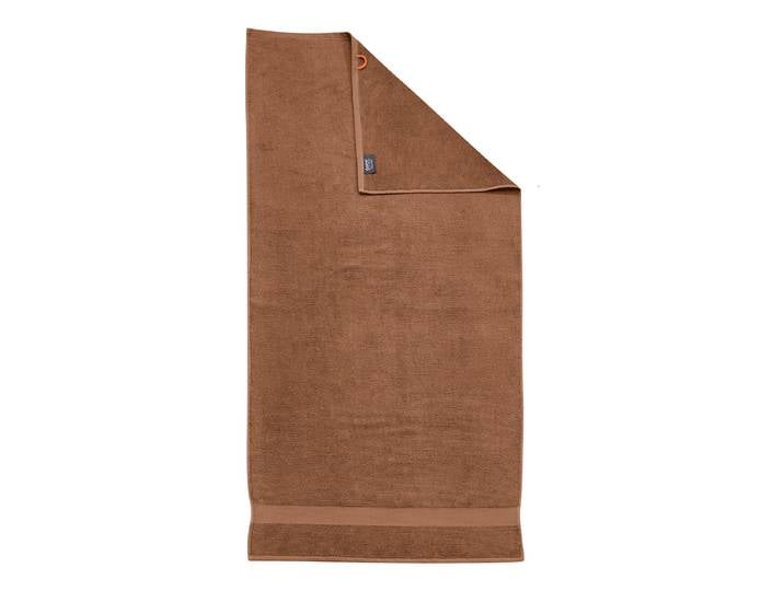 Serviette de douche Deluxe 70 x 140cm Cuivre/Cognac
