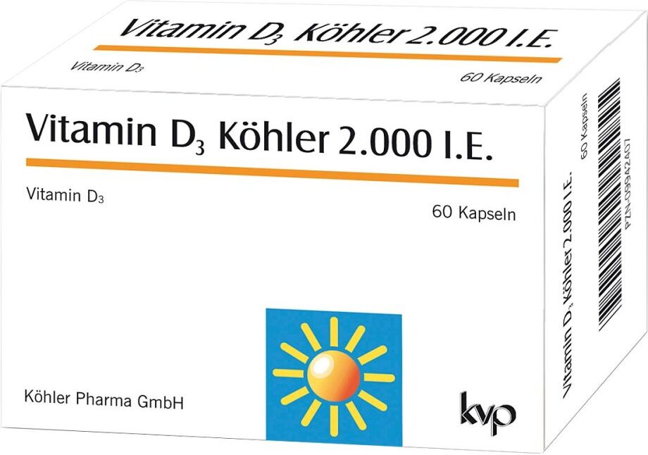 Vitamin D3 Köhler 2000 I.E. Kapseln