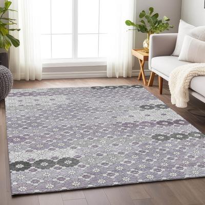 Addison Rugs Machine Washable Indoor/ Outdoor Floral Mosaic Chantille Rug