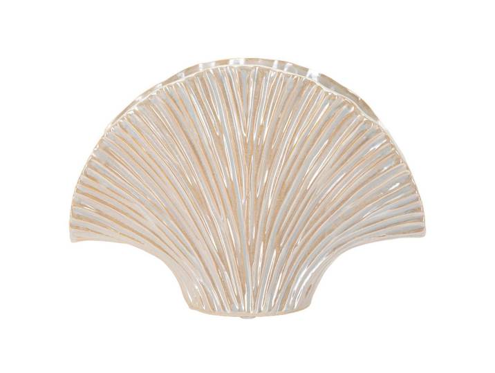 Mauro Ferretti Keramik-Blumentopf Perly 8/27/19 cm, Weiß, Keramik, 19 cm, Dekoration, Vasen, Keramikvasen