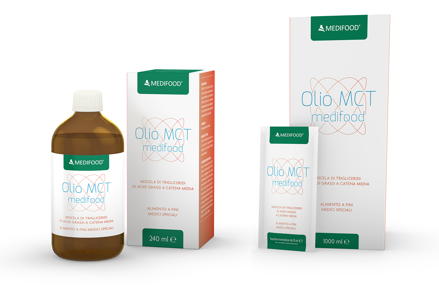 PIAM FARMACEUTICI SpA Olio MCT - Confezione da 30 buste da 10 ml
