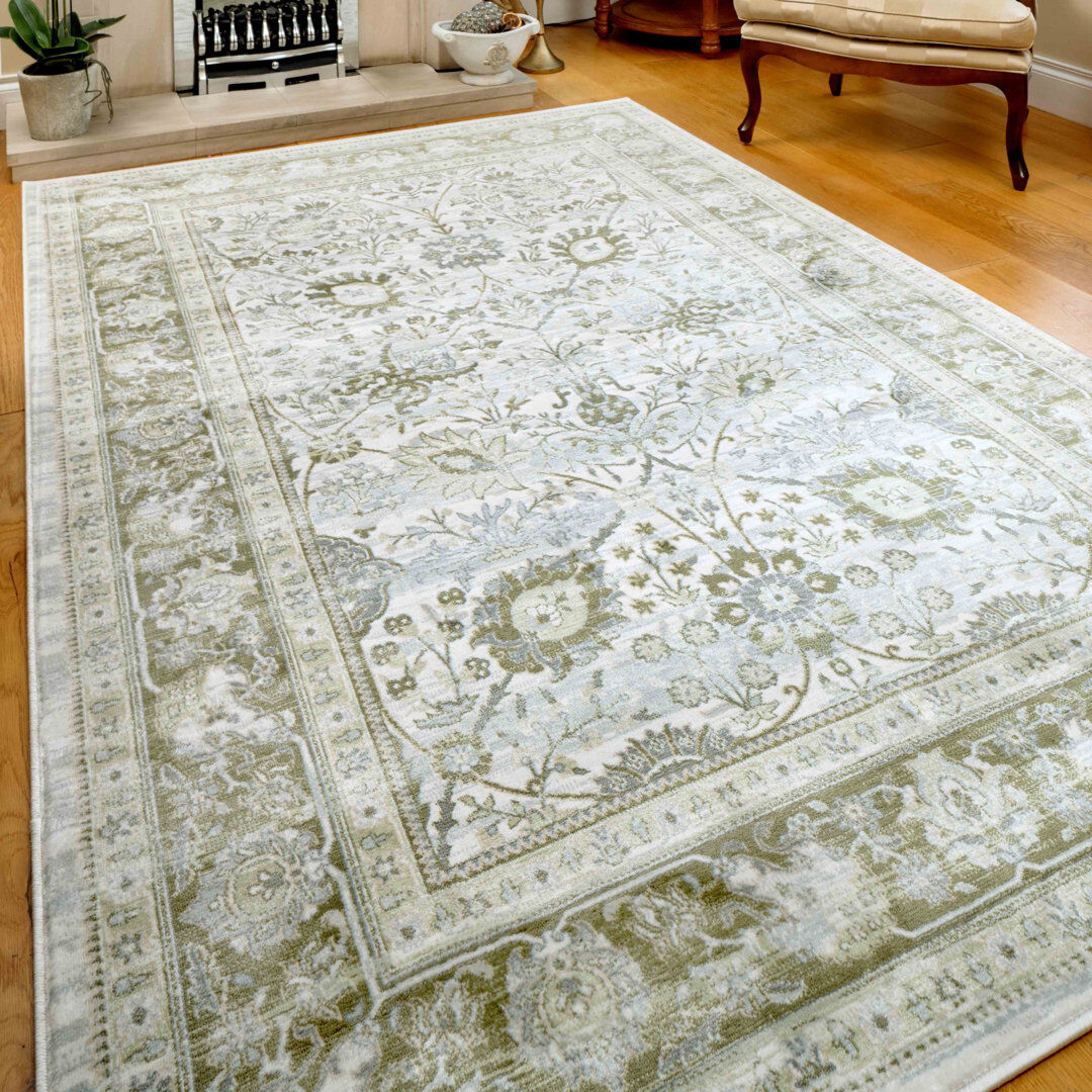 Latitude Vive Olsen Oriental Area Rug Green Rectangle 160 x 230cm