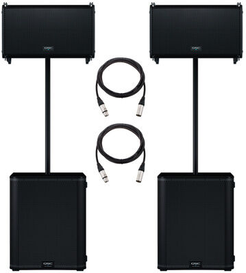 QSC LA112/LS118 Power Bundle noir