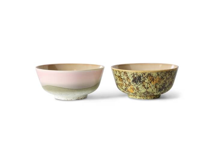 HKliving - 70's Ramen Schale, Ø 19 cm, ascend (2er-Set)