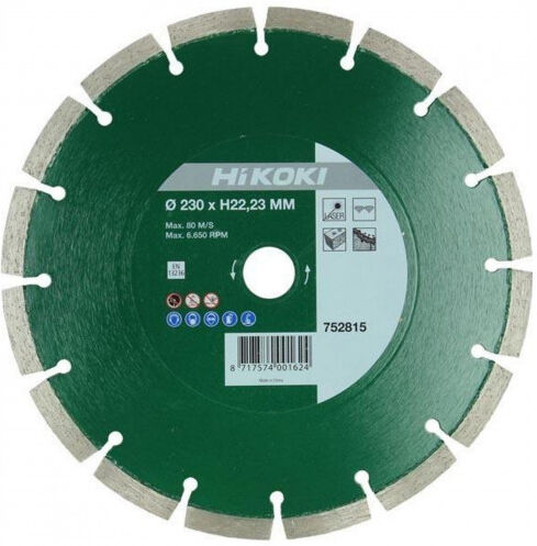 HiKOKI 752814 Lame de scie diamantée 180x22,2x10mm, Type Universal Laser