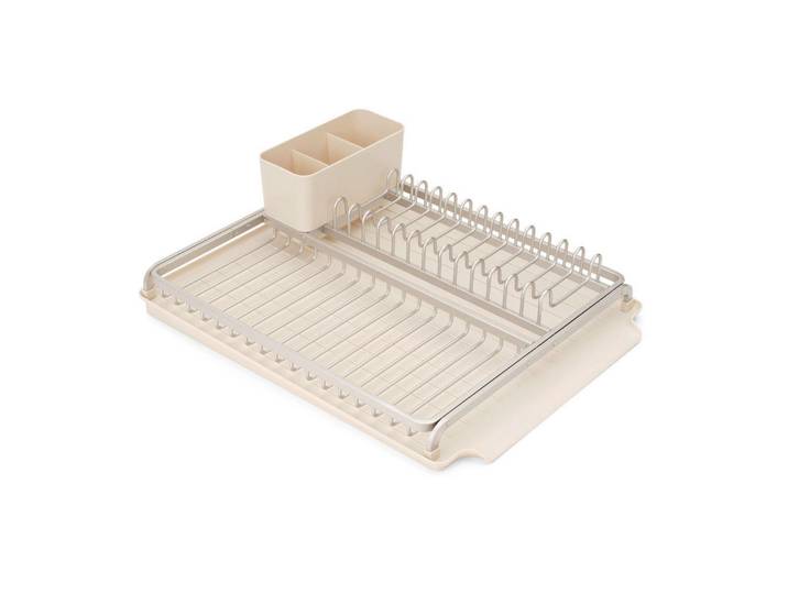 Brabantia Geschirrabtropfkorb, Beige, Metall, 38.5x14x49 cm, Küchen, Küchenausstattung