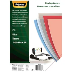 Fellowes, Bindegerät Zubehör, PVC Deckblätter (A3, 200 Mikron)