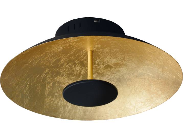Näve LED Applique murale et plafonnier d : 30cm - Matière : métal - Couleur : noir\, or ; 1265358