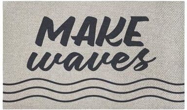 Stupell Make Waves Themed Sisal Door Mat,18x30
