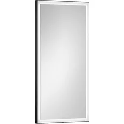 LAUFEN YVA Spiegel, umlaufende indirekte LED-Beleuchtung, 500x40x1000mm, H4484700YV4501, Farbe: Schwarz matt