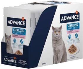 Advance Comida Húmida Gato Esterilizado Peru 12 Unds 85g