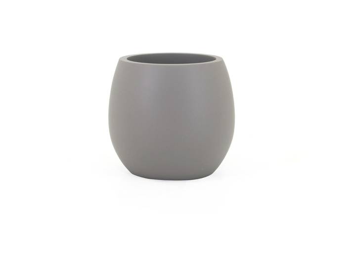 Zahnbecher Lidia grau Polyresin B 10 H 9 cm