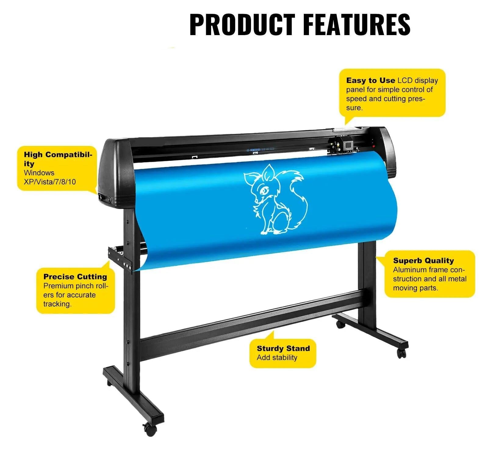 Selius Professionele Vinyl Cutter Plotter en Graveermachine 1350mm