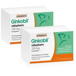 Ginkobil ratiopharm 120mg Doppelp. 2X120 St
