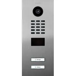 DoorBird D2202V IP Video Türsprechanlage Edelstahl V4A (salzwasser- und flugrostbeständig), gebürstet