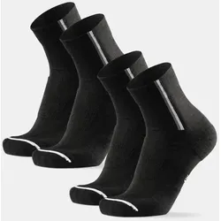 RIDER MERINO QUARTER FAHRRADSOCKEN - 2-Pack - Schwarz - 39-42
