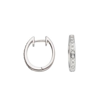 Paar Creolen ADELIA´S, silber, Ohrringe, Damen, Damen, 0,07, Gold, Goldohrringe
