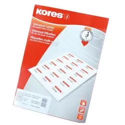 Kores, Etiketten, Universal-Etiketten