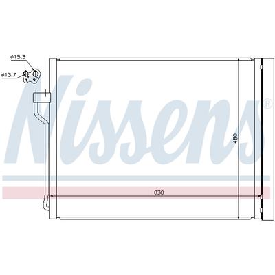 NISSENS Kondensator, Klimaanlage 940288 für ROLLS-ROYCE