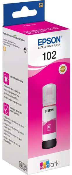 Epson T102 Blæktank, Magenta, 70ml