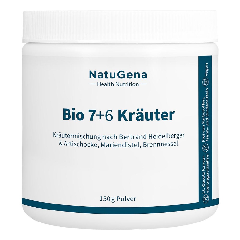 NatuGena GmbH Bio 7+6 Kräuter Artischocke+mariendistel Veg.pulv. 19400498