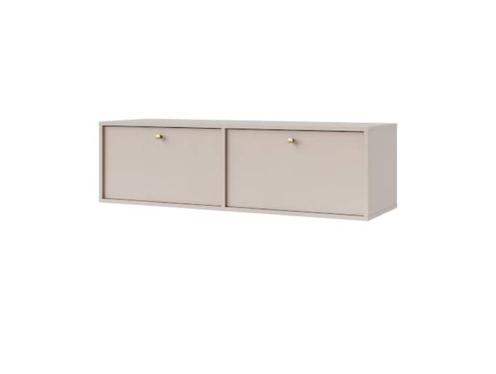 Margaret Hadas24 TV-Schrank TIVARO 120cm mit 2 Türen, ohne Füßen, Kaschmir