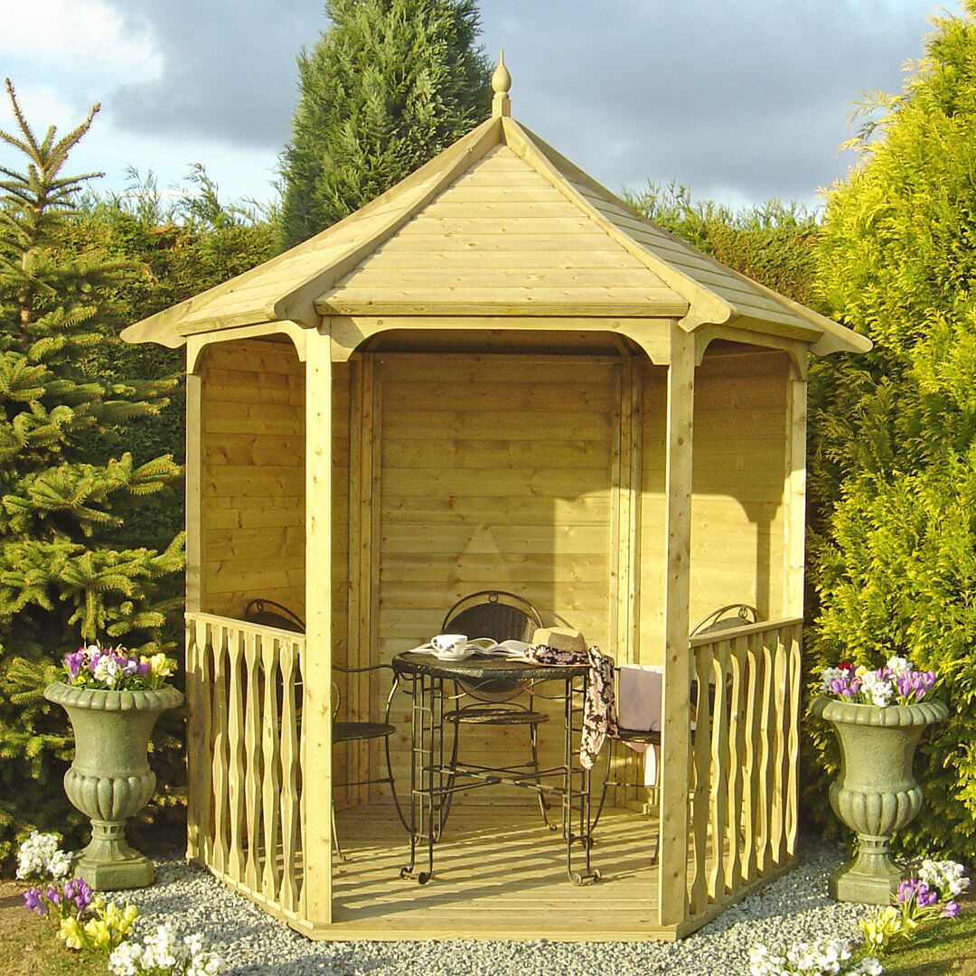 Shire GB Shire Arbour Brown 260cm H X 216cm W X 227cm D