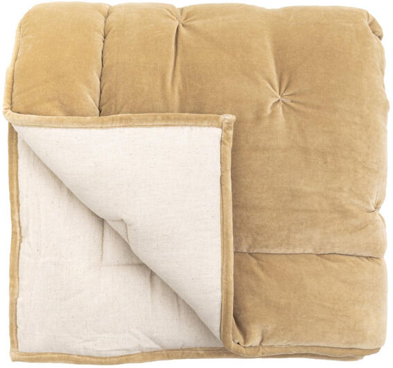 Ebern Designs Rivky Opulent Velvet Bedspread Blanket Sand 22cm W X 24cm L