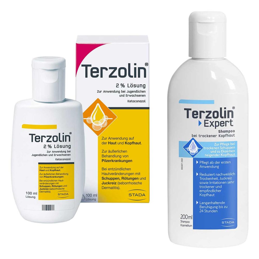STADA Consumer Health Deutschland GmbH Terzolin Lösung 2% + Expert Shampoo bei trockener Kopfhaut 08103206