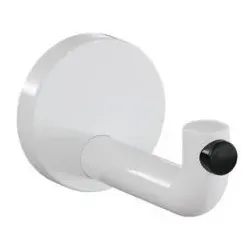 Hewi 477 Wandhaken 477.90.03598 100mm, Türpuffer schwarz, signalweiß