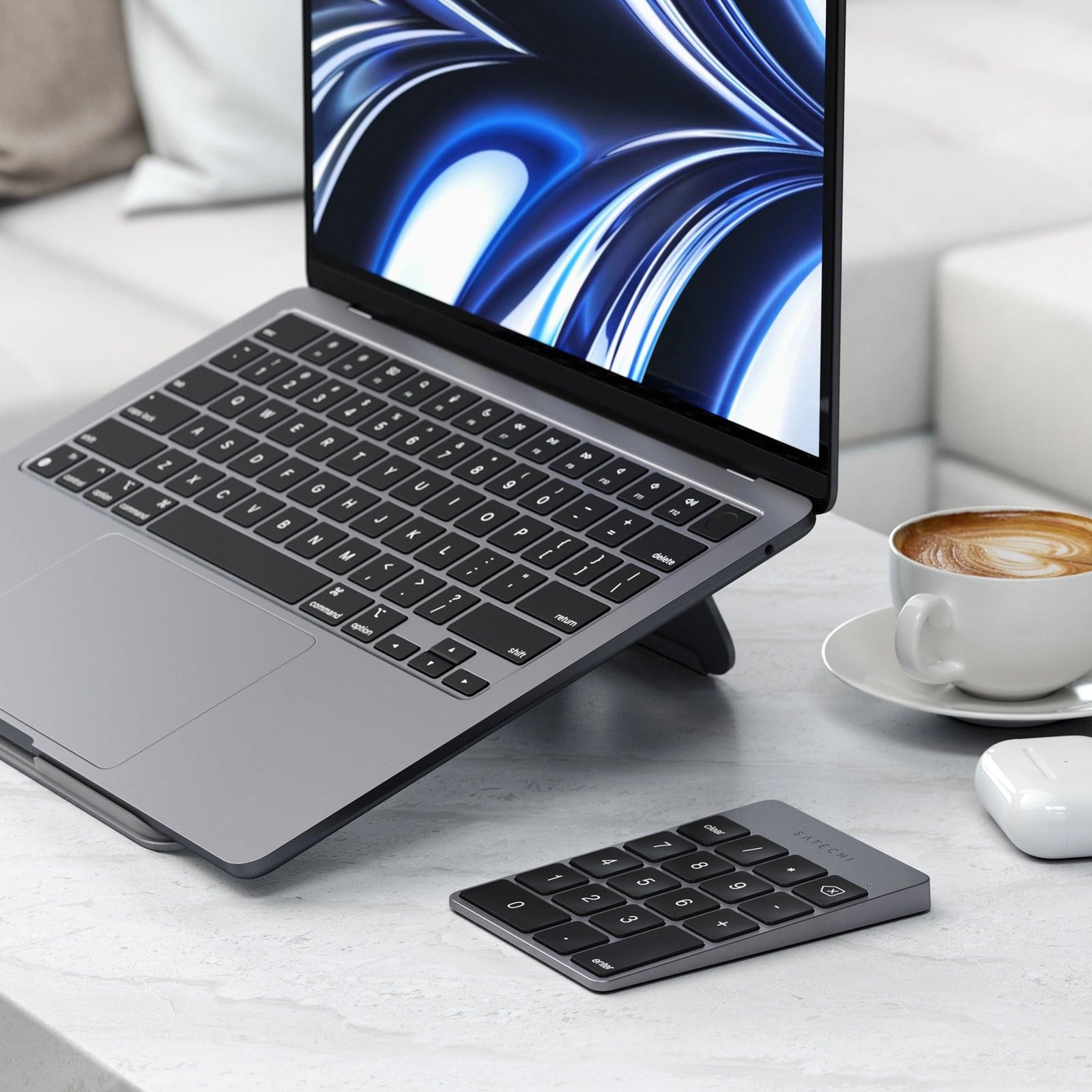 Satechi Slim Draadloos Toetsenbord Bluetooth Grijs