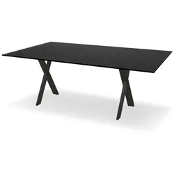 Esstisch Toronto 200 x 100 cm Glas Schwarz