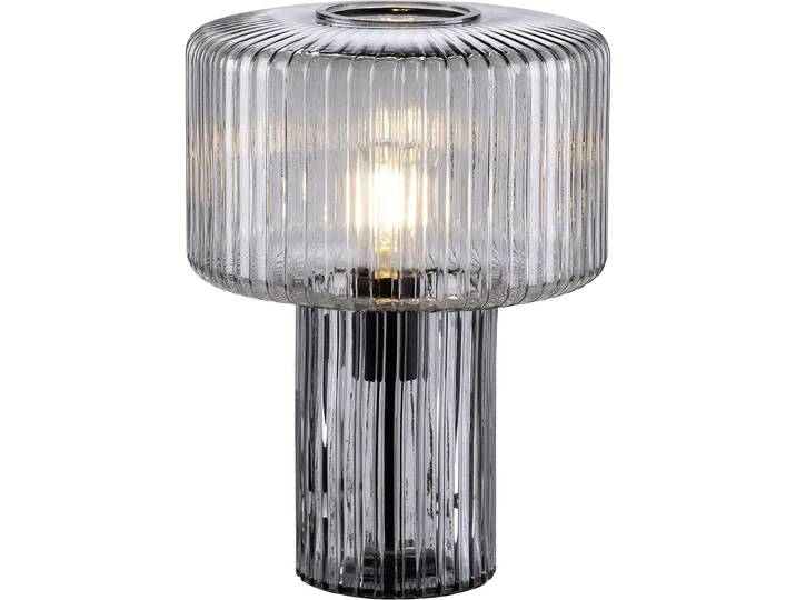 Tischlampe Michael grau Glas H 35 cm