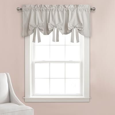 "Porch & Den Kino Springs Bow Window Curtain Valance - 18""H x 52""W - 18""H x 52""W"