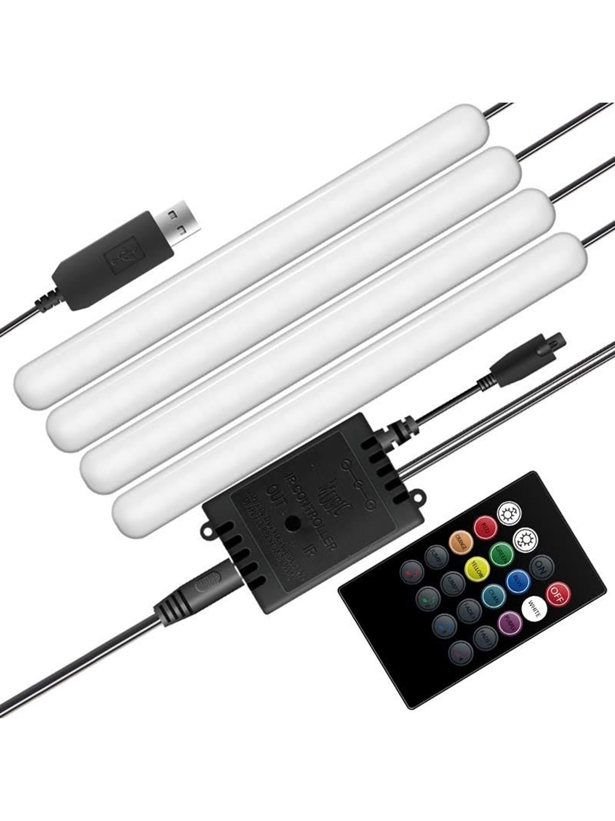 SiGN Sound-controlled LED strip for the car - RGB 4x12