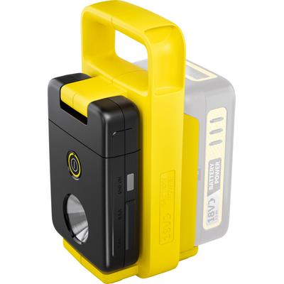 Baustrahler KÄRCHER "MFL 2-18 *INT", gelb, B:10,2cm H:19,9cm L:10cm, Leuchten, Akku-Multifunktionslampe