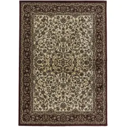 Teppich Waschbar Orient-Design Modern Strapazierfähig Esszimmer Flur Creme 120x170 cm OEKO-TEX Schadstoffgeprüft – SELVA von Kadima Design