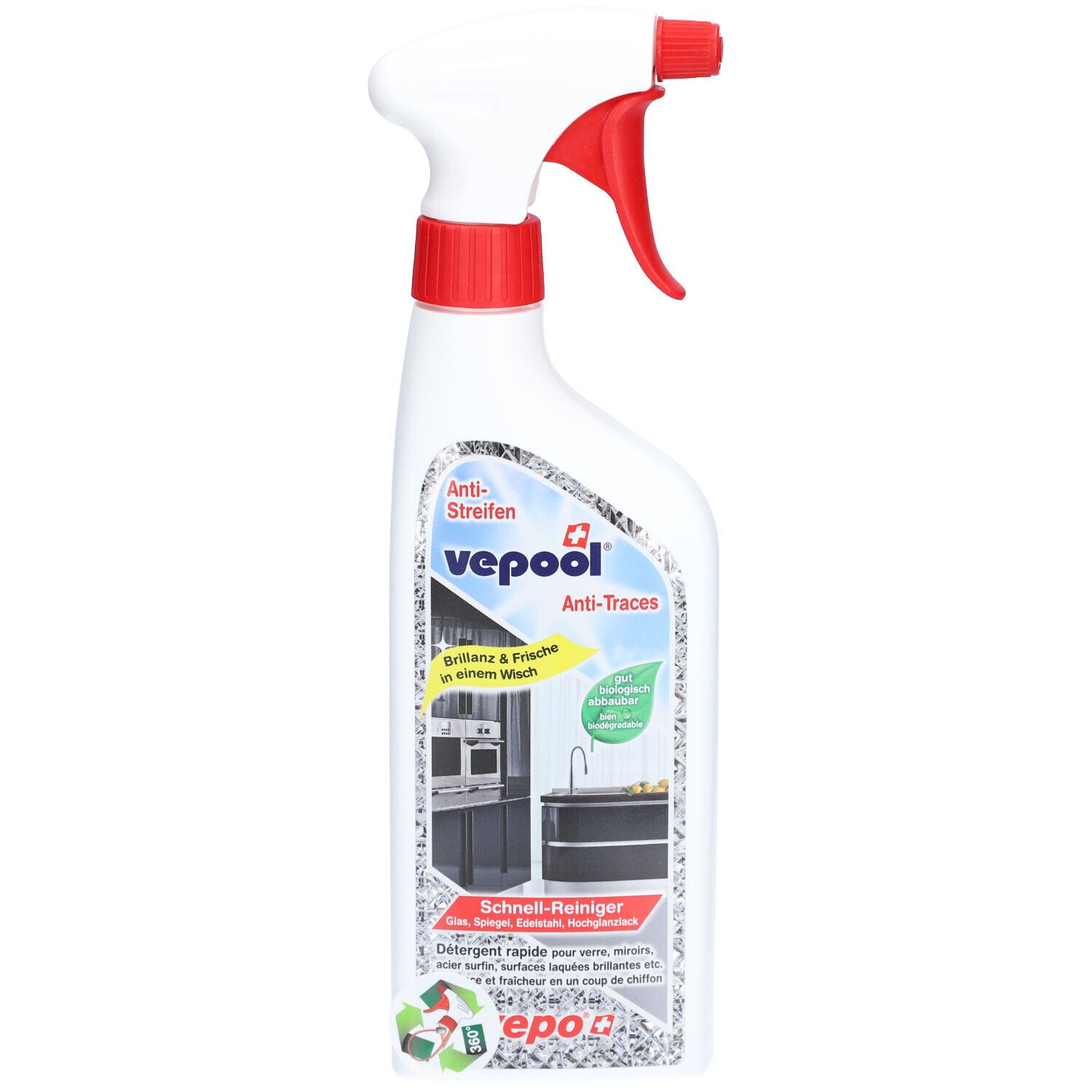 Vepool Anti-Streifen Schnellrein 360° Vapo 500 ml Flüssigkeit