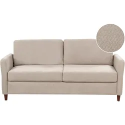 3-SITZER-SOFA Stoff taupe mit Stauraum Mare